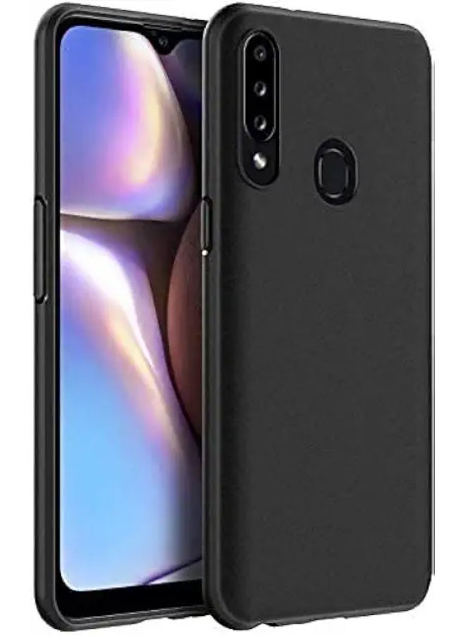 Protective  Cover For Samsung Galaxy A20S , Slim Fit Soft Back TPU Case Flexible Silicone Cover Compatible For Samsung Galaxy A20S - Black